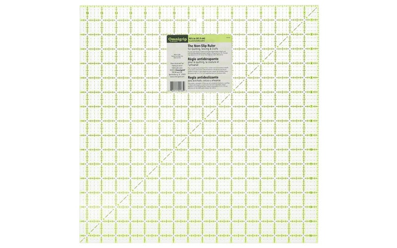 Omnigrid Omnigrip 16-1/2" x 16-1/2" Non-Slip Square Quilting Ruler by Omnigrid - Image 1